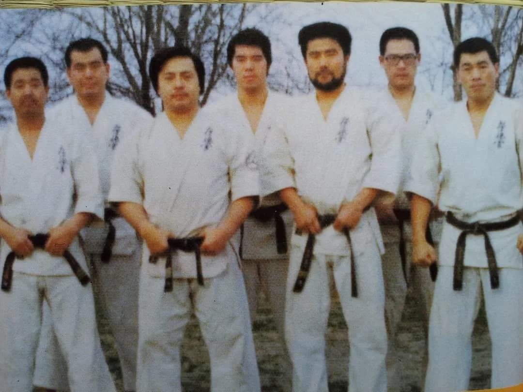 Bersama sesama karateka Kyokushin